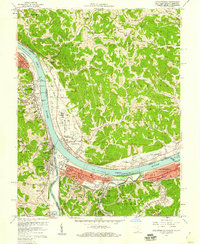Catlettsburg 1957 topographic map thumbnail