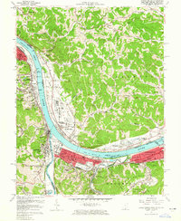 Catlettsburg 1957 topographic map thumbnail