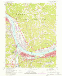 Catlettsburg 1968 topographic map thumbnail