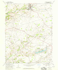 Cedarville 1968 topographic map thumbnail