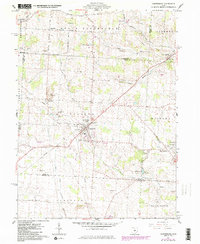 Centerburg 1961 topographic map thumbnail