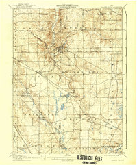 Chagrin Falls 1908 topographic map thumbnail