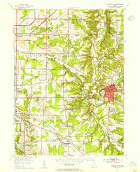 Chagrin Falls 1953 topographic map thumbnail