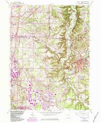 Chagrin Falls 1963 topographic map thumbnail