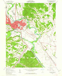Chillicothe East 1961 topographic map thumbnail