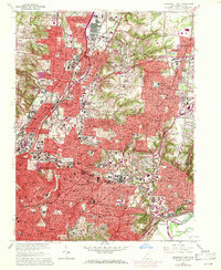Cincinnati East 1961 topographic map thumbnail
