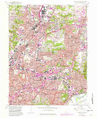 Cincinnati East 1961 topographic map thumbnail