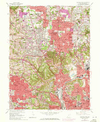 Cincinnati West 1961 topographic map thumbnail
