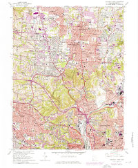 Cincinnati West 1961 topographic map thumbnail