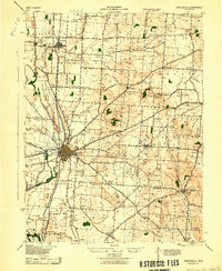 Circleville 1943 topographic map preview