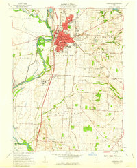 Circleville 1961 topographic map thumbnail