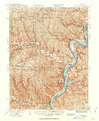 Clarington 1935 topographic map thumbnail