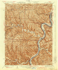 Clarington topographic map thumbnail