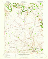 Clarksburg 1961 topographic map thumbnail