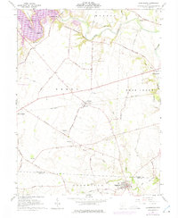 Clarksburg 1961 topographic map thumbnail