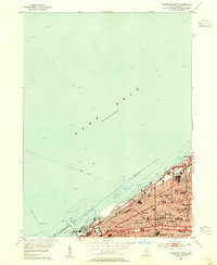 Cleveland North 1953 topographic map thumbnail