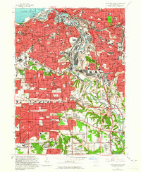 Cleveland South 1963 topographic map thumbnail