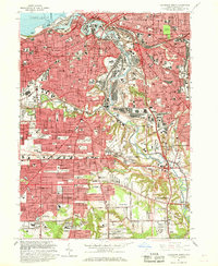 Cleveland South 1963 topographic map thumbnail