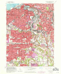Cleveland South 1963 topographic map thumbnail