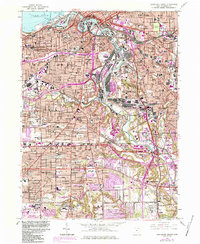 Cleveland South 1963 topographic map thumbnail