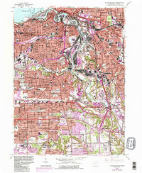 Cleveland South 1963 topographic map thumbnail