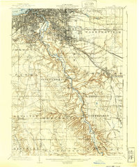 Cleveland 1903 topographic map thumbnail