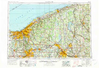 Cleveland 1956 topographic map thumbnail