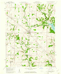 College Corner 1960 topographic map thumbnail