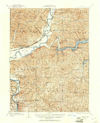 Conesville 1908 topographic map thumbnail