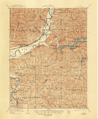 Conesville 1910 topographic map thumbnail