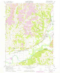 Conesville 1962 topographic map thumbnail