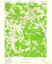 Coolville 1960 topographic map thumbnail
