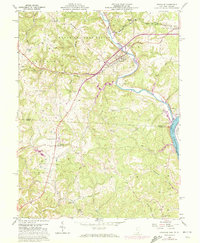 Coolville 1960 topographic map thumbnail