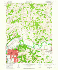 Coshocton 1961 topographic map preview