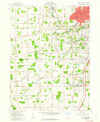 Cridersville 1961 topographic map thumbnail