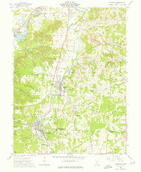 Crooksville 1961 topographic map thumbnail