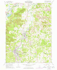 Crooksville 1961 topographic map thumbnail