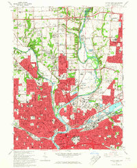 Dayton North 1965 topographic map thumbnail