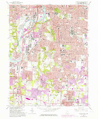 Dayton South 1966 topographic map thumbnail