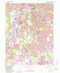 Dayton South 1966 topographic map thumbnail