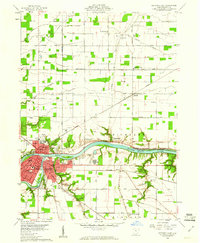 Defiance East 1959 topographic map thumbnail