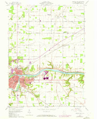 Defiance East 1959 topographic map thumbnail