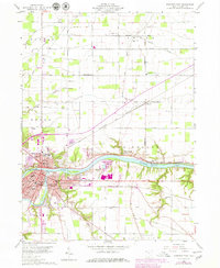 Defiance East 1959 topographic map thumbnail