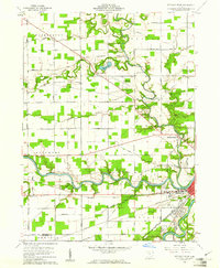 Defiance West 1960 topographic map thumbnail