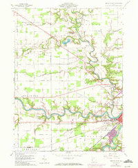 Defiance West 1960 topographic map thumbnail