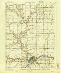 Defiance 1909 topographic map thumbnail