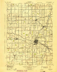 Delphos 1944 topographic map preview