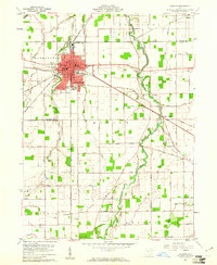 Delphos 1960 topographic map thumbnail