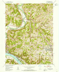 Addyston 1954 topographic map preview