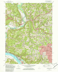 Addyston 1982 topographic map preview